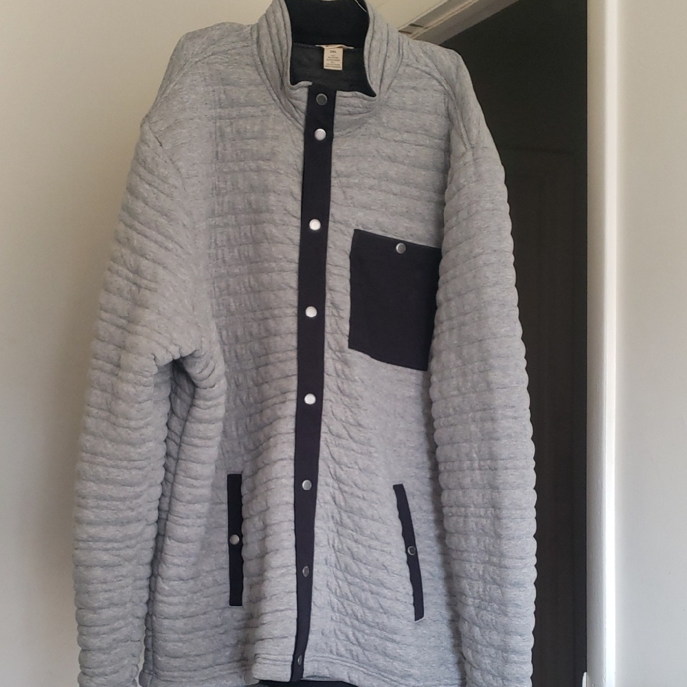 Duluth Trading Co Gray and Black Quilted Men's Jacket